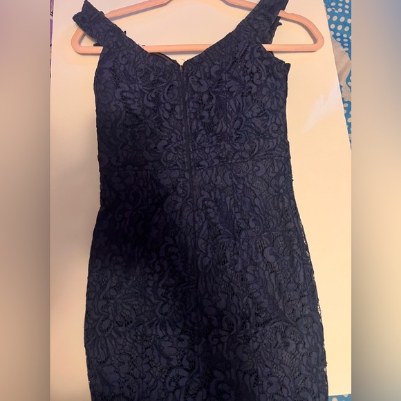 Maxi Navy Evening Dress - Picture 2 of 11